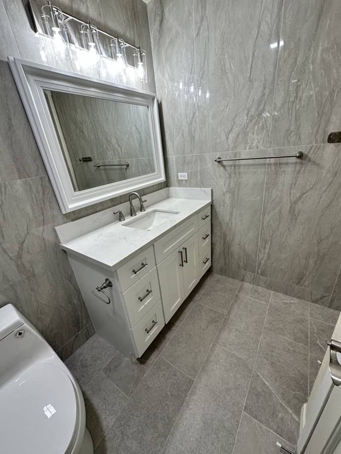 Hardwood Galleria Bathroom remodel in Huntington Beach 10