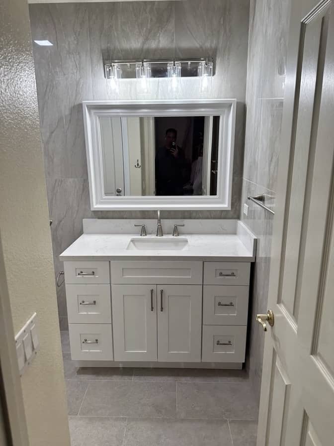 Hardwood Galleria Bathroom remodel in Huntington Beach 7