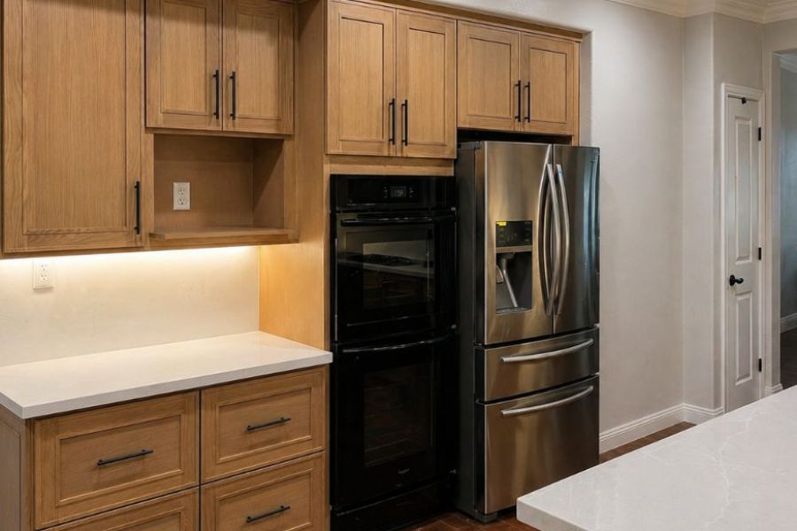 Mission Viejo Oak Shaker Kitchen Remodel