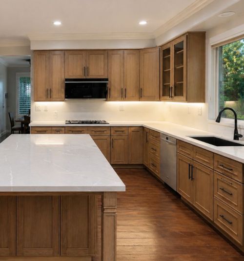 Mission Viejo Oak Shaker Kitchen Remodel (2)